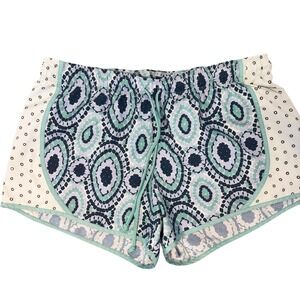 Aerie Green And Blue Abstract Gym‎ Shorts. Size S